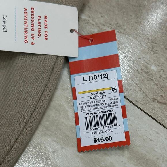 Cat & Jack Girls Khaki Pants 10/12 - Picture 5 of 7